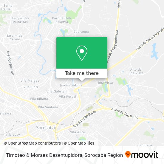 Timoteo & Moraes Desentupidora map