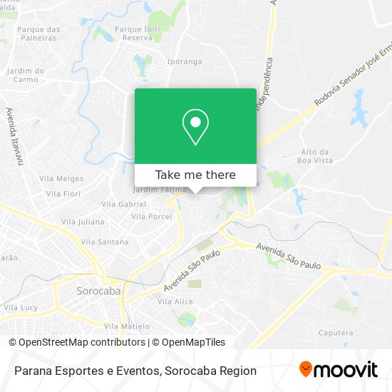 Parana Esportes e Eventos map