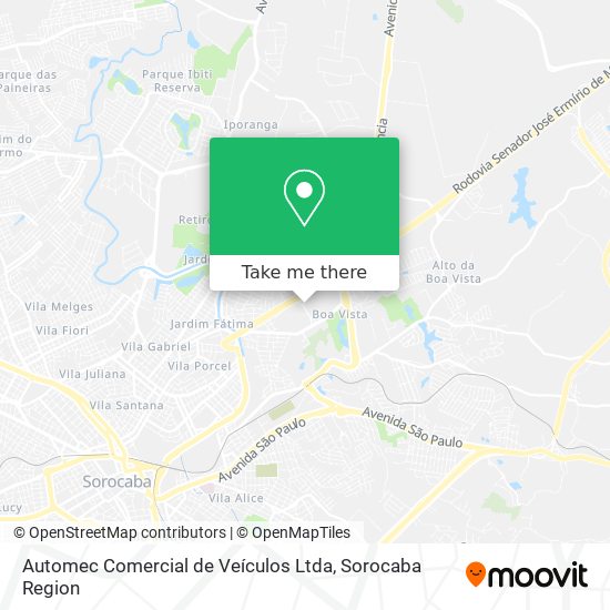 Automec Comercial de Veículos Ltda map