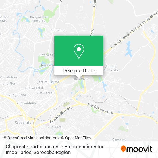 Chapreste Participacoes e Empreendimentos Imobiliarios map