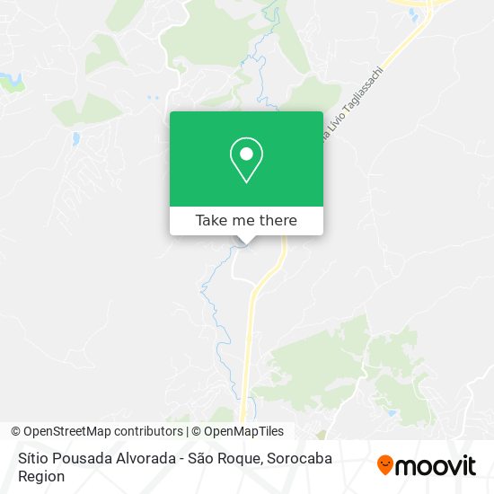 Mapa Sítio Pousada Alvorada - São Roque