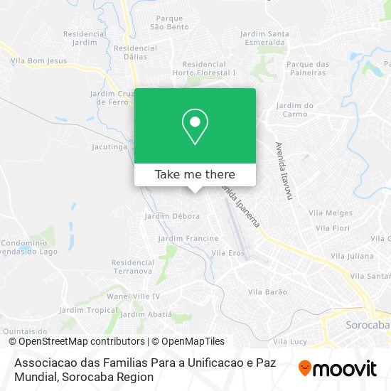 Associacao das Familias Para a Unificacao e Paz Mundial map