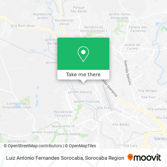 Luiz Antonio Fernandes Sorocaba map