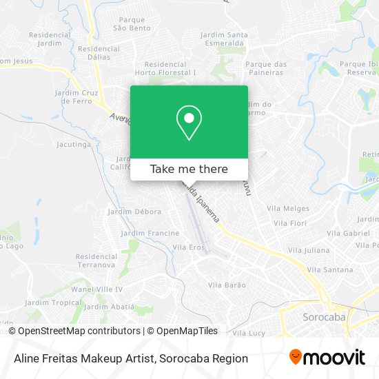 Aline Freitas Makeup Artist map