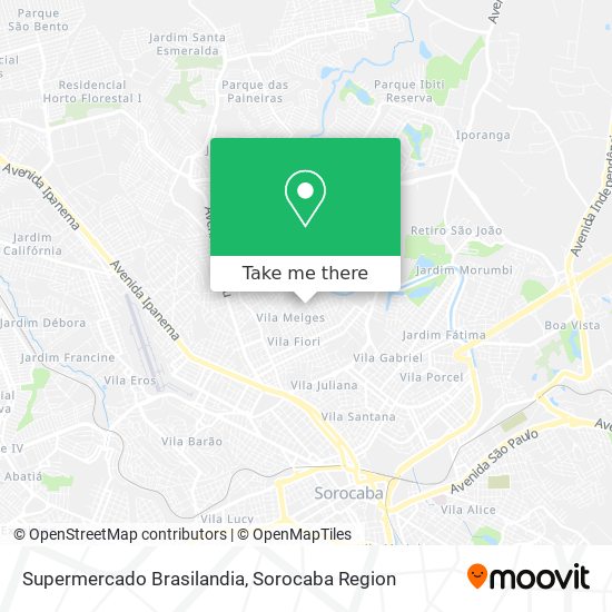 Supermercado Brasilandia map