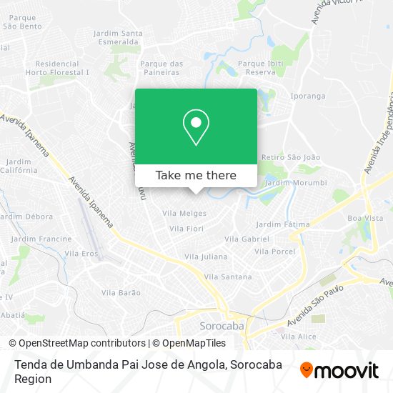 Tenda de Umbanda Pai Jose de Angola map