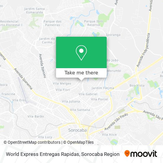 World Express Entregas Rapidas map