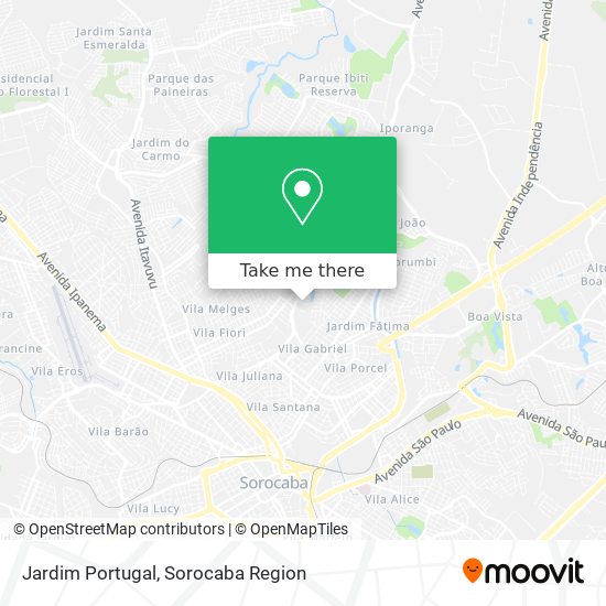 Mapa Jardim Portugal