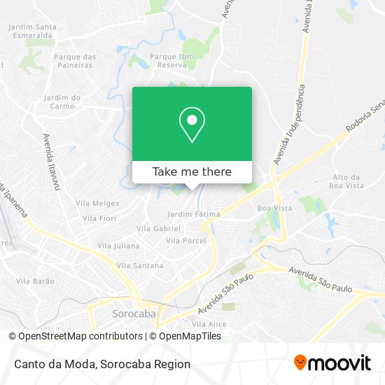 Canto da Moda map