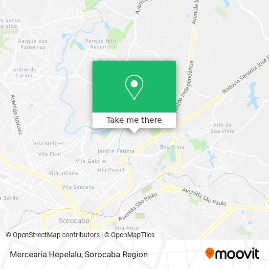 Mapa Mercearia Hepelalu