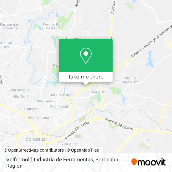 Mapa Valfermold Industria de Ferramentas