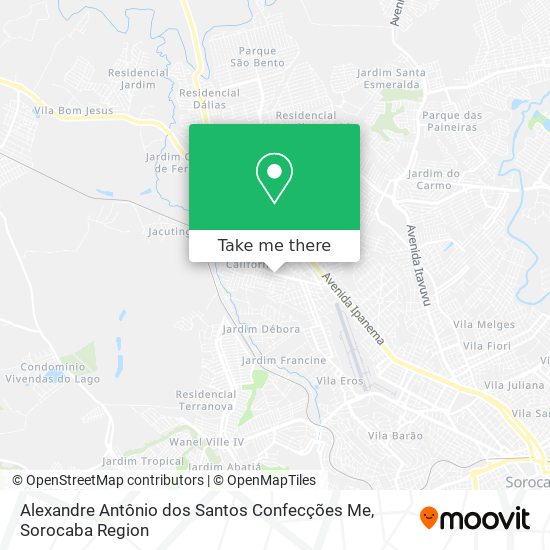 Alexandre Antônio dos Santos Confecções Me map