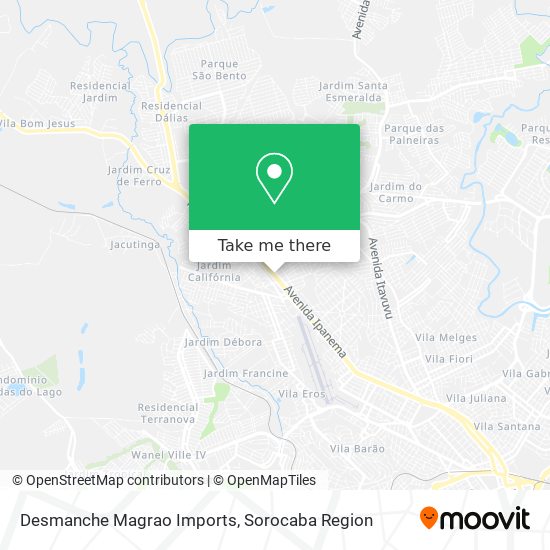 Desmanche Magrao Imports map