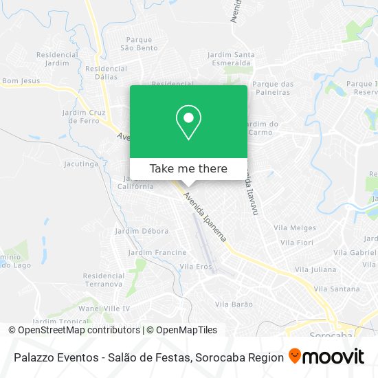 Mapa Palazzo Eventos - Salão de Festas