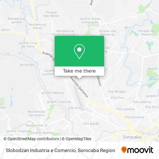 Slobodzan Industria e Comercio map
