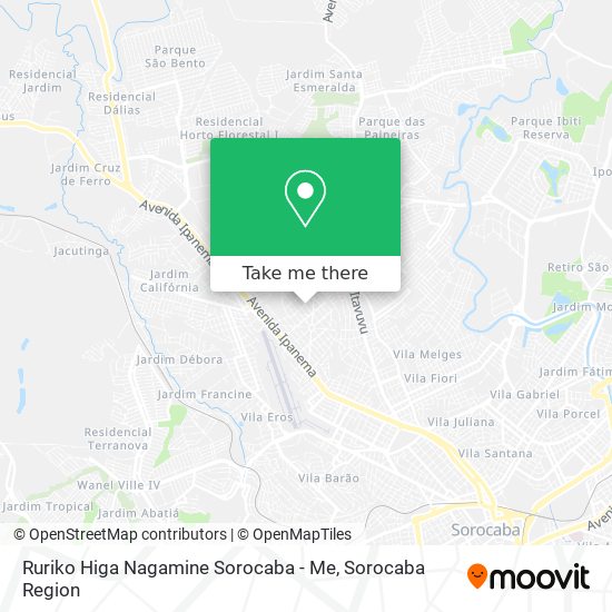 Mapa Ruriko Higa Nagamine Sorocaba - Me