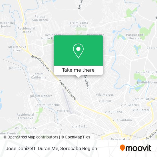 José Donizetti Duran Me map