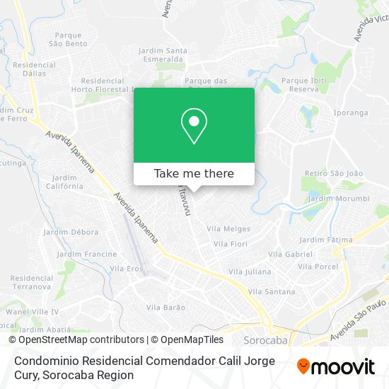 Mapa Condominio Residencial Comendador Calil Jorge Cury