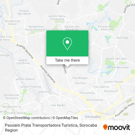 Passaro Prata Transportadora Turistica map