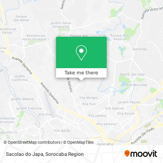 Sacolao do Japa map