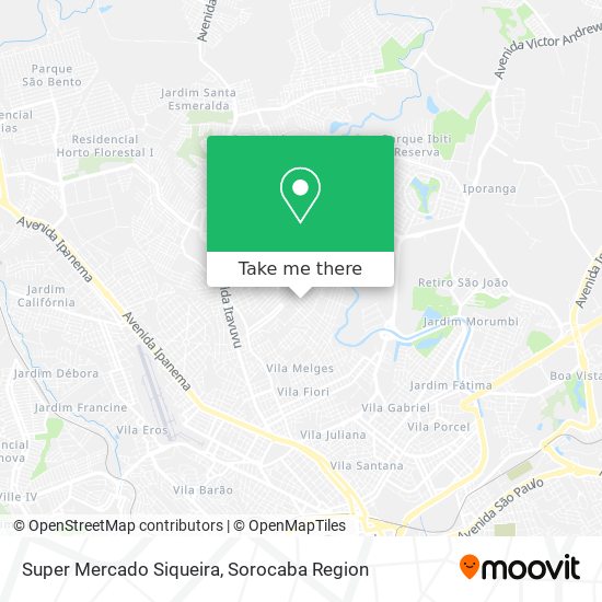 Mapa Super Mercado Siqueira