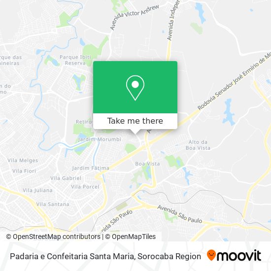 Padaria e Confeitaria Santa Maria map