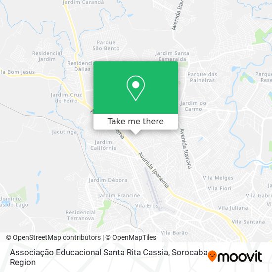 Associação Educacional Santa Rita Cassia map