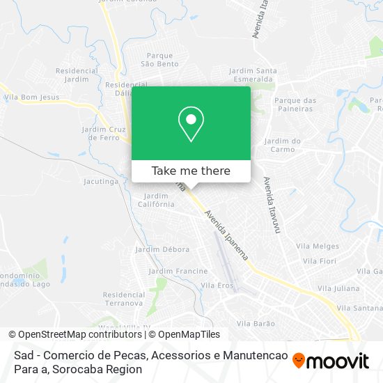 Sad - Comercio de Pecas, Acessorios e Manutencao Para a map