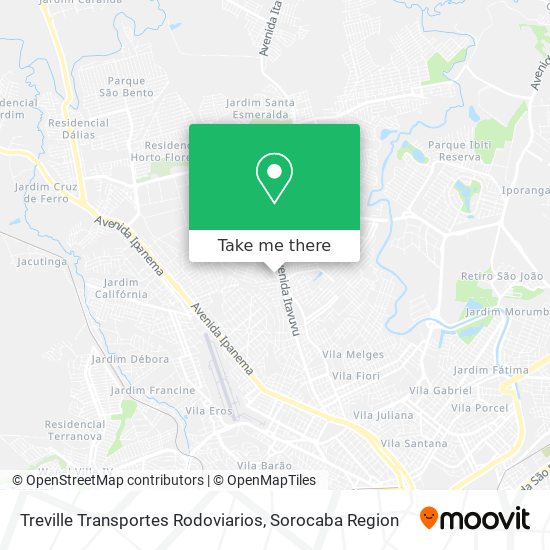 Mapa Treville Transportes Rodoviarios