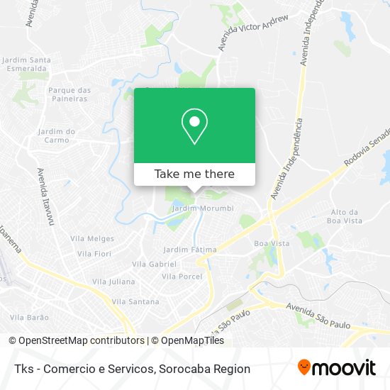 Tks - Comercio e Servicos map
