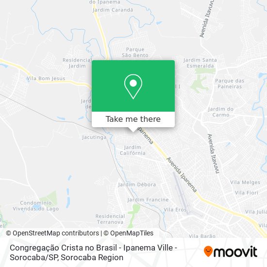 Congregação Crista no Brasil - Ipanema Ville - Sorocaba / SP map