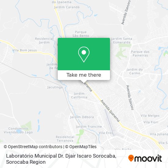Laboratório Municipal Dr. Djair Iscaro Sorocaba map
