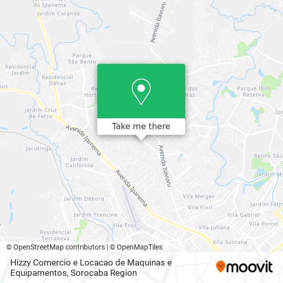 Hizzy Comercio e Locacao de Maquinas e Equipamentos map