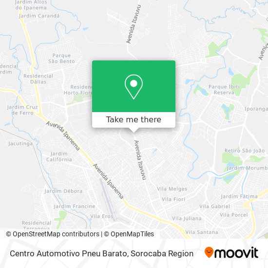 Centro Automotivo Pneu Barato map