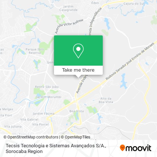 Tecsis Tecnologia e Sistemas Avançados S / A. map
