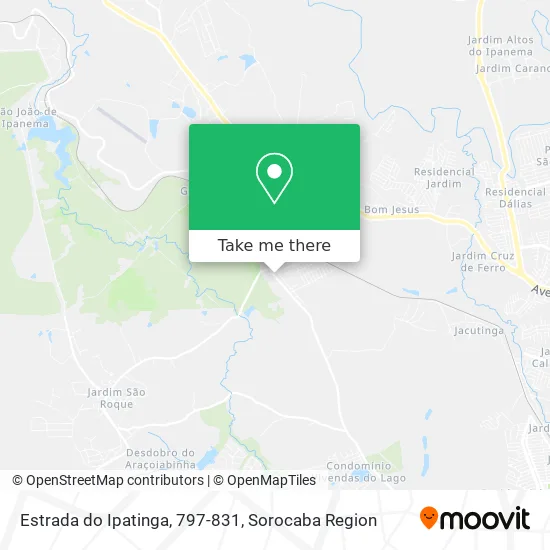 Estrada do Ipatinga, 797-831 map