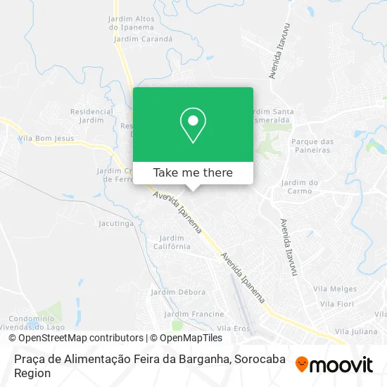 Praça de Alimentação Feira da Barganha map