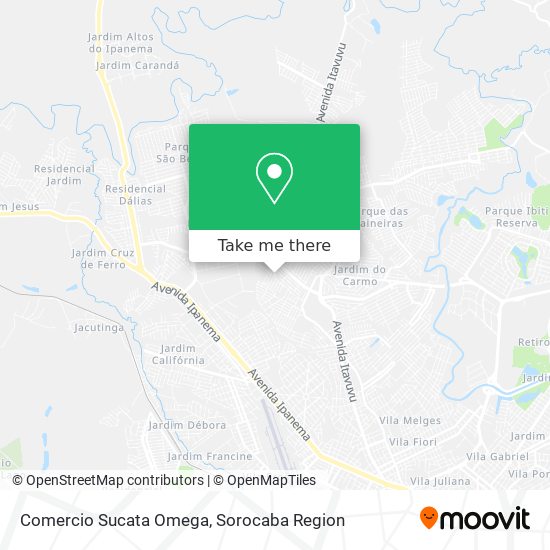 Comercio Sucata Omega map