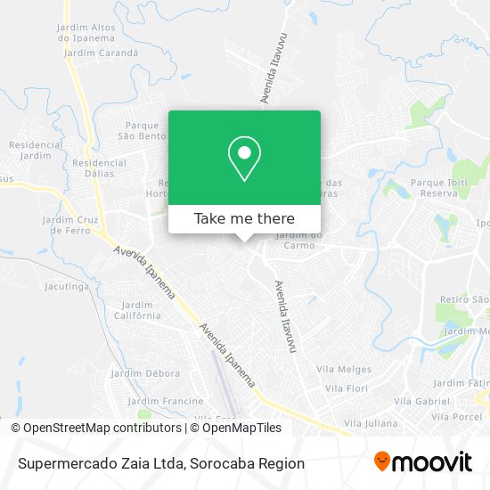 Supermercado Zaia Ltda map