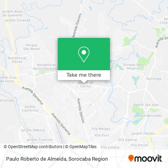 Paulo Roberto de Almeida map