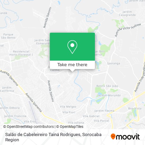 Salão de Cabeleireiro Tainá Rodrigues map