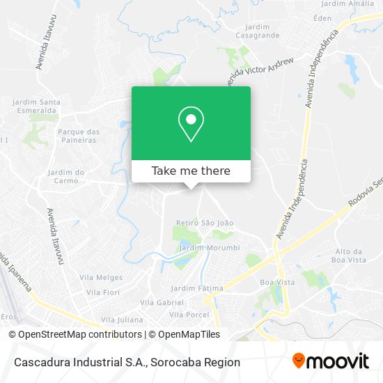 Cascadura Industrial S.A. map