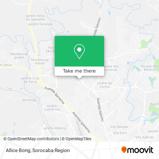 Mapa Allice Bong