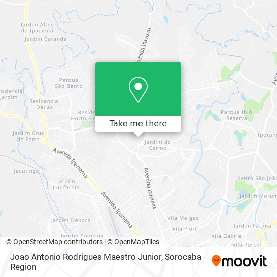 Joao Antonio Rodrigues Maestro Junior map