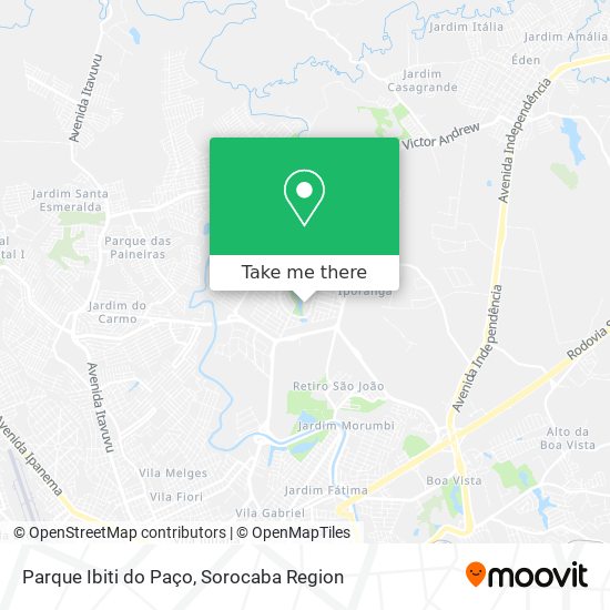 Mapa Parque Ibiti do Paço