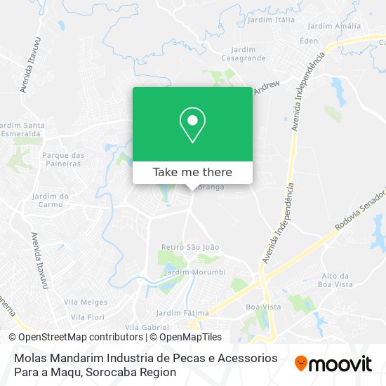 Mapa Molas Mandarim Industria de Pecas e Acessorios Para a Maqu