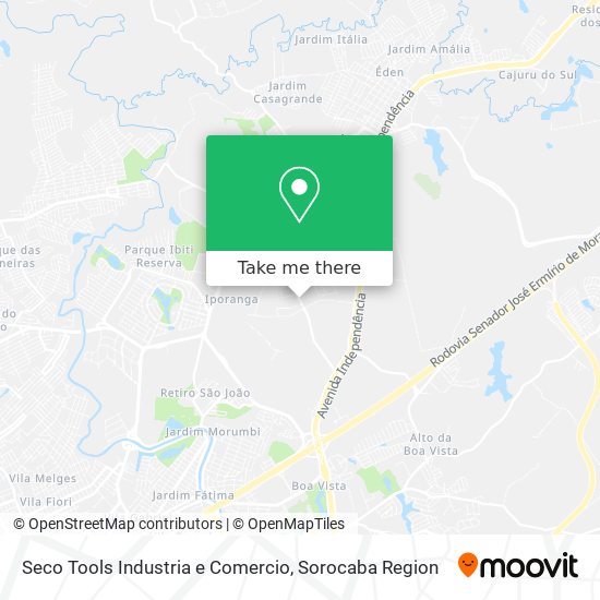 Seco Tools Industria e Comercio map