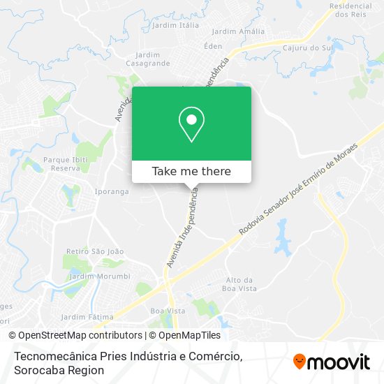 Tecnomecânica Pries Indústria e Comércio map