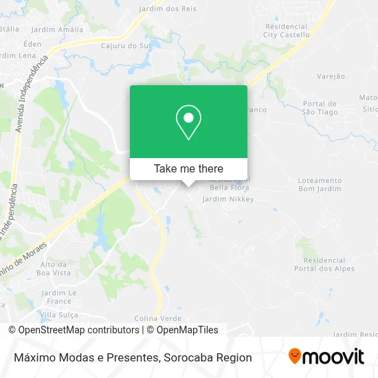 Máximo Modas e Presentes map