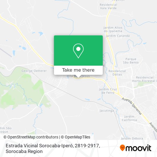 Estrada Vicinal Sorocaba-Iperó, 2819-2917 map